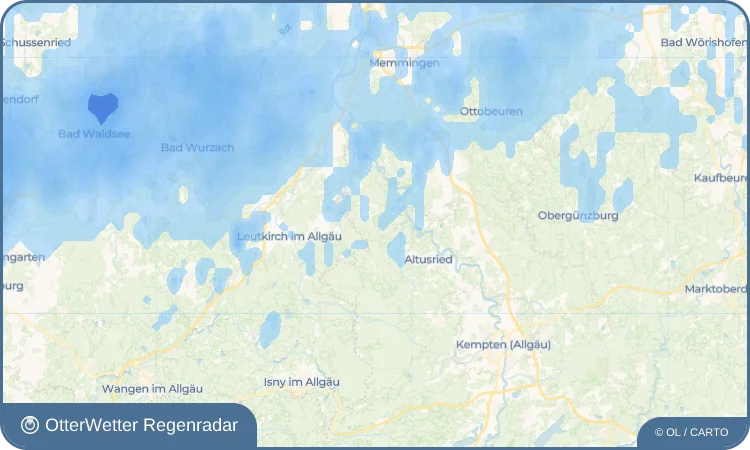 Widget-Vorschau für Oberlandholz Wetter-Widget-Vorschau mit Vorhersagedaten für Oberlandholz