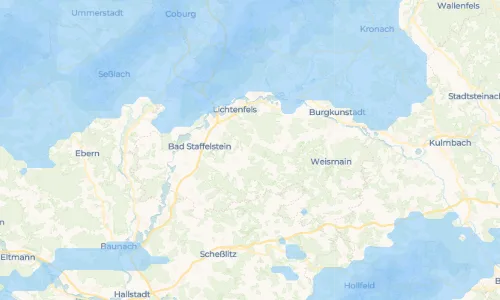 Regenradar-Vorschau: aktuelle Niederschläge in Oberlangheim und Umgebung