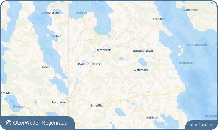 OtterWetter Regenradar-Widget Oberlangheim