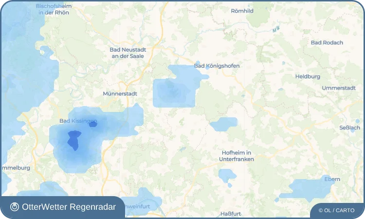 Wetter-Widget-Vorschau mit Vorhersagedaten für Oberlauringen