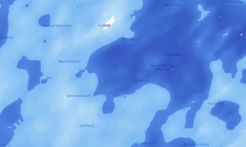 Regenradar Vorschaubild - Aktuelle Niederschläge in Oberlauter und Umgebung
