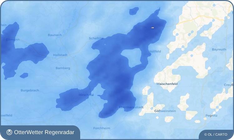 OtterWetter Regenradar-Widget Oberleinleiter