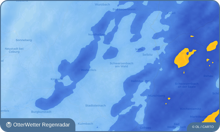 OtterWetter Regenradar-Widget Oberleupoldsberg