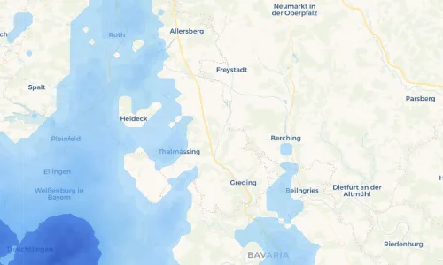 Regenradar Vorschaubild - Aktuelle Niederschläge in Obermässing und Umgebung