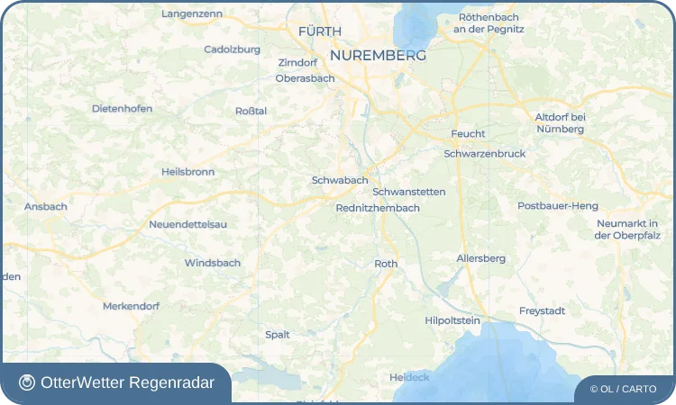 Widget-Vorschau für Obermainbach Wetter-Widget-Vorschau mit Vorhersagedaten für Obermainbach