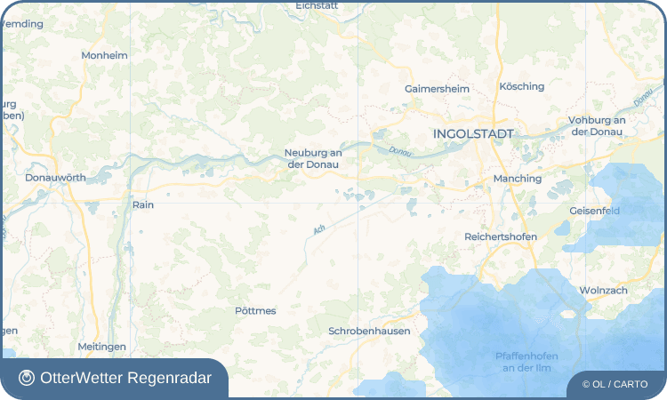 OtterWetter Regenradar-Widget Obermaxfeld