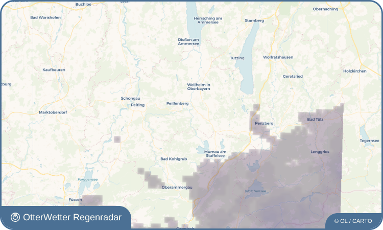 OtterWetter Regenradar-Widget Obermaxlried