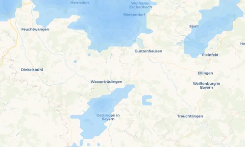 Regenradar Vorschaubild - Aktuelle Niederschläge in Obermögersheim und Umgebung