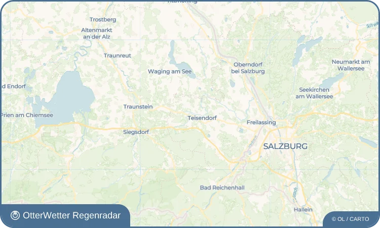 Widget-Vorschau für Obermoos Wetter-Widget-Vorschau mit Vorhersagedaten für Obermoos