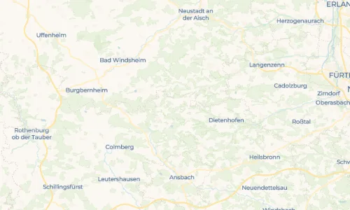 Regenradar Obernbibert: aktuelle Niederschläge in Obernbibert und Umgebung, Stand 24. Oktober 2026 um 9:15 Uhr