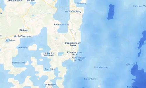 Regenradar Vorschaubild - Aktuelle Niederschläge in Obernburg am Main und Umgebung