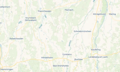 Regenradar-Vorschau: aktuelle Niederschläge in Oberneufnach und Umgebung