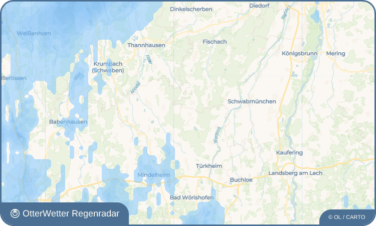 OtterWetter Regenradar-Widget Oberneufnach