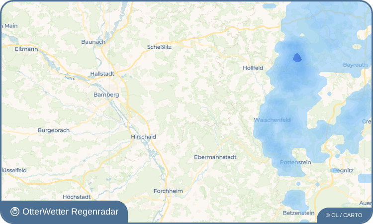 OtterWetter Regenradar-Widget Oberngrub