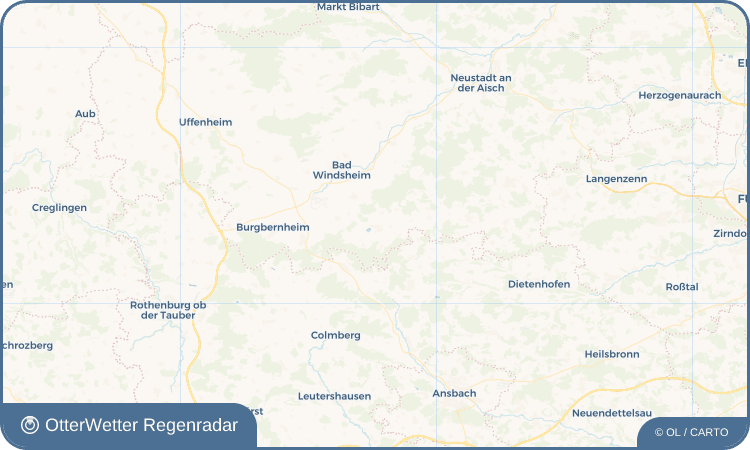 OtterWetter Regenradar-Widget Obernzenn