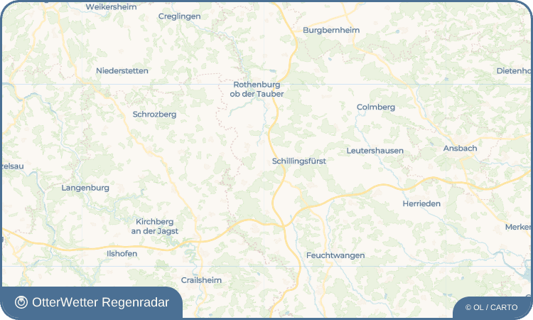 OtterWetter Regenradar-Widget Oberoestheim