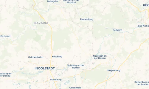 Regenradar Vorschaubild - Aktuelle Niederschläge in Oberoffendorf und Umgebung