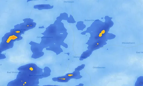 Regenradar Vorschaubild - Aktuelle Niederschläge in Oberopfingen und Umgebung