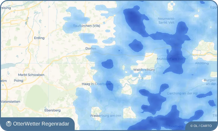Widget-Vorschau für Oberornau Wetter-Widget-Vorschau mit Vorhersagedaten für Oberornau