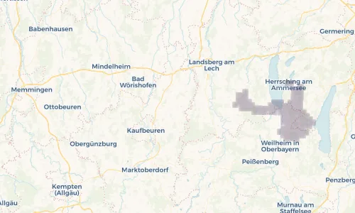 Regenradar Vorschaubild - Aktuelle Niederschläge in Oberostendorf und Umgebung