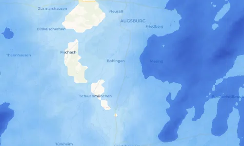 Regenradar Vorschaubild - Aktuelle Niederschläge in Oberottmarshausen und Umgebung