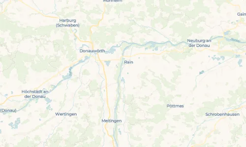 Regenradar Oberpeiching: aktuelle Niederschläge in Oberpeiching und Umgebung, Stand 20. Oktober 2026 um 14:25 Uhr