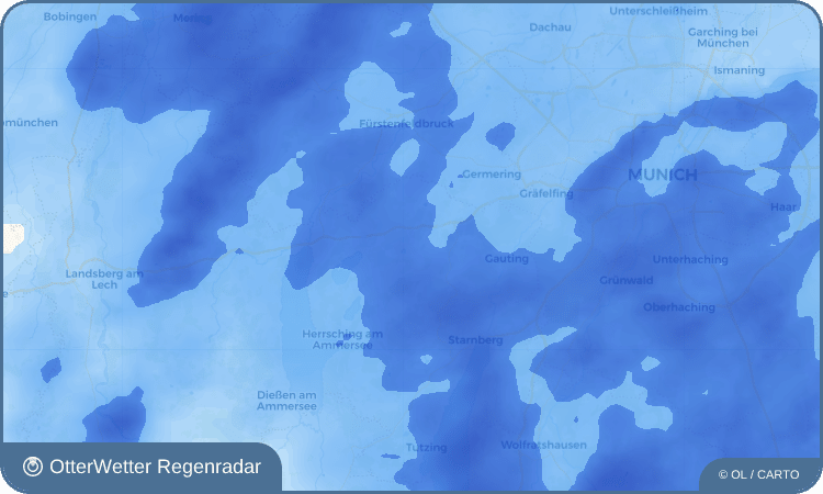 Widget-Vorschau für Oberpfaffenhofen Wetter-Widget-Vorschau mit Vorhersagedaten für Oberpfaffenhofen