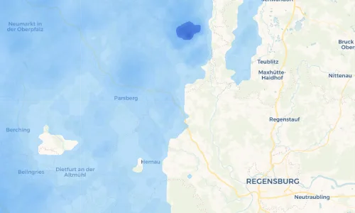 Regenradar Vorschaubild - Aktuelle Niederschläge in Oberpfraundorf und Umgebung