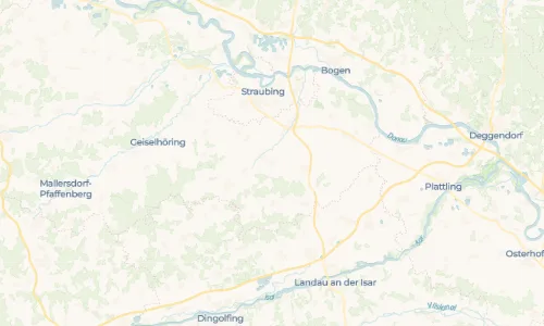 Regenradar Vorschaubild - Aktuelle Niederschläge in Oberpiebing und Umgebung