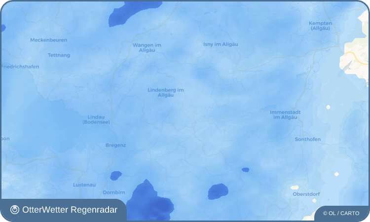 Widget-Vorschau für Oberreute Wetter-Widget-Vorschau mit Vorhersagedaten für Oberreute