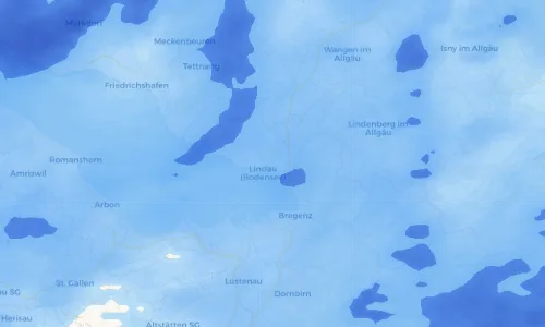 Regenradar Vorschaubild - Aktuelle Niederschläge in Oberreutin und Umgebung