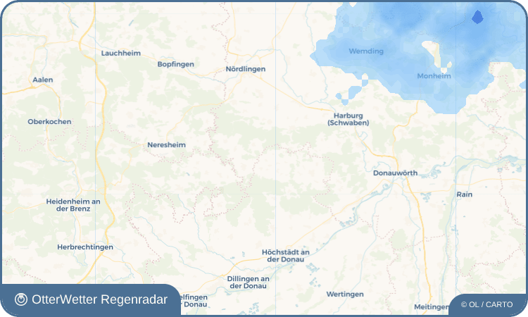Widget-Vorschau für Oberringingen Wetter-Widget-Vorschau mit Vorhersagedaten für Oberringingen