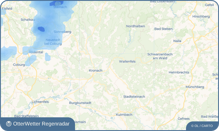 OtterWetter Regenradar-Widget Oberrodach