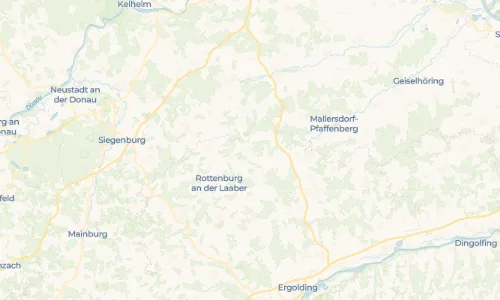 Regenradar Vorschaubild - Aktuelle Niederschläge in Oberroning und Umgebung