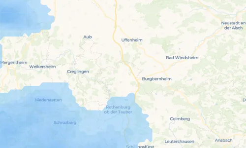 Regenradar Vorschaubild - Aktuelle Niederschläge in Oberscheckenbach und Umgebung