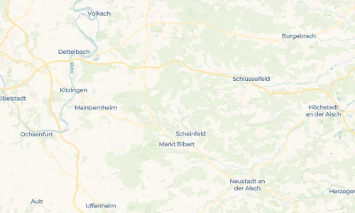 Regenradar Vorschaubild - Aktuelle Niederschläge in Oberscheinfeld und Umgebung