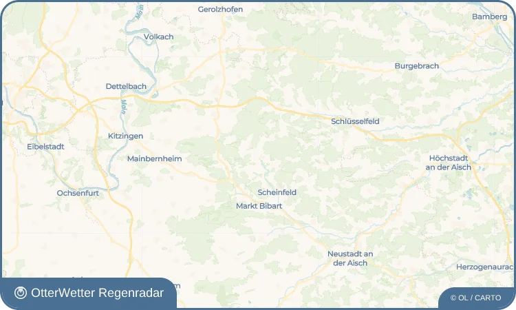 Wetter-Widget-Vorschau mit Vorhersagedaten für Oberscheinfeld