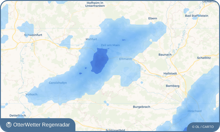 OtterWetter Regenradar-Widget Oberschleichach