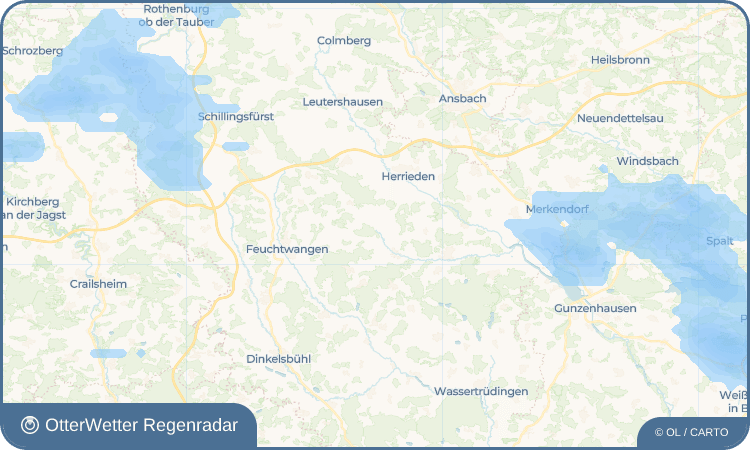 OtterWetter Regenradar-Widget Oberschönbronn
