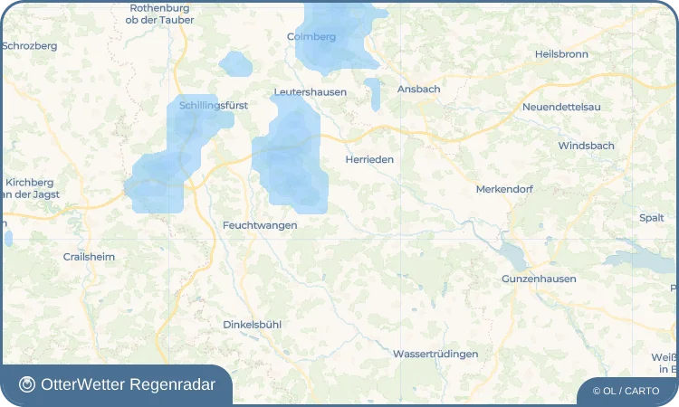 Widget-Vorschau für Oberschönbronn Wetter-Widget-Vorschau mit Vorhersagedaten für Oberschönbronn