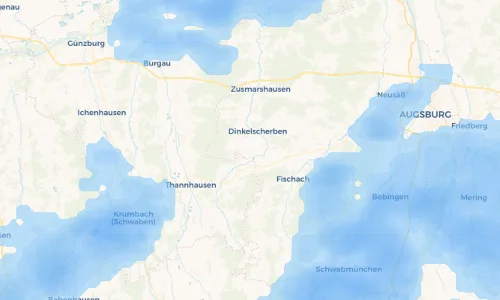 Regenradar Vorschaubild - Aktuelle Niederschläge in Oberschöneberg und Umgebung