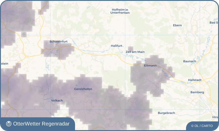 OtterWetter Regenradar-Widget Oberschwappach