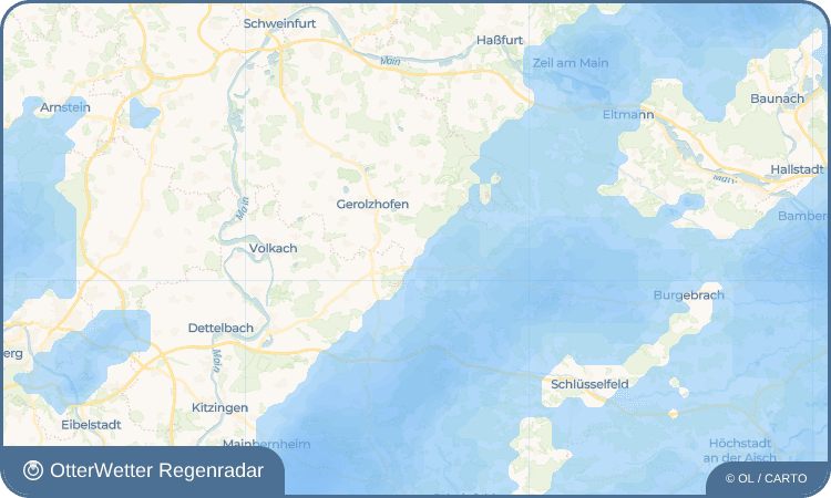 OtterWetter Regenradar-Widget Oberschwarzach