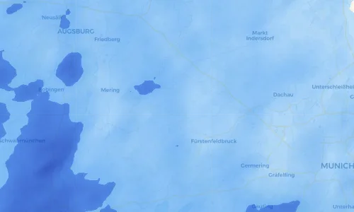 Regenradar Vorschaubild - Aktuelle Niederschläge in Oberschweinbach und Umgebung