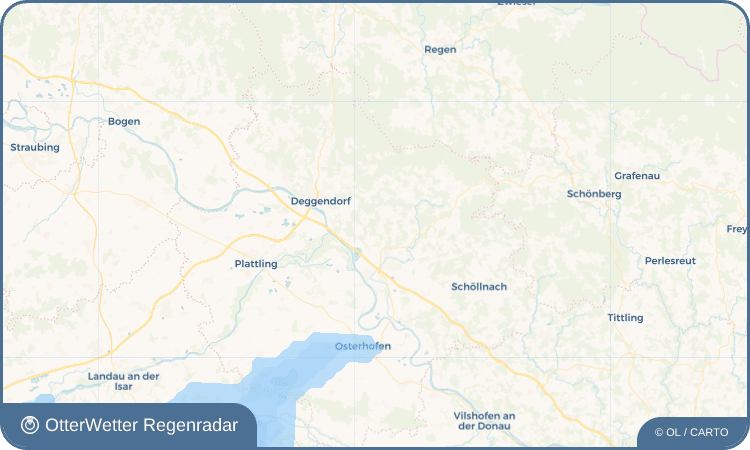 OtterWetter Regenradar-Widget Obersimbach