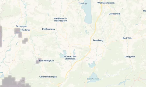 Regenradar Vorschaubild - Aktuelle Niederschläge in Obersöchering und Umgebung