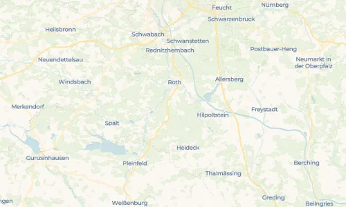 Regenradar Vorschaubild - Aktuelle Niederschläge in Obersteinbach an der Haide und Umgebung