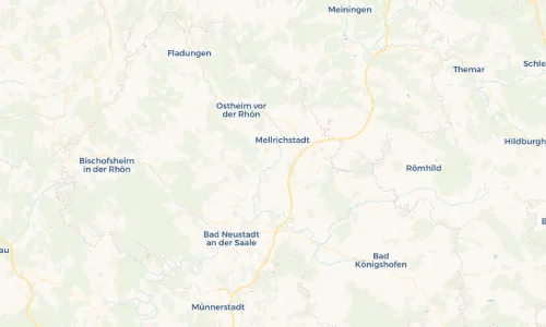Regenradar Vorschaubild - Aktuelle Niederschläge in Oberstreu und Umgebung