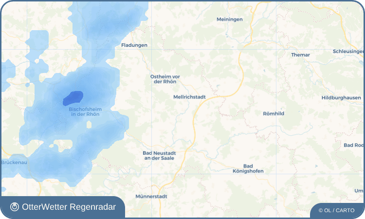 OtterWetter Regenradar-Widget Oberstreu