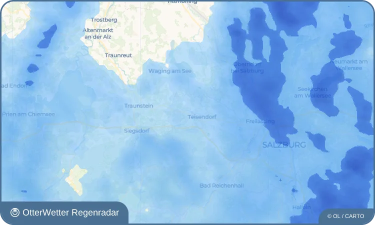 Wetter-Widget-Vorschau mit Vorhersagedaten für Oberteisendorf